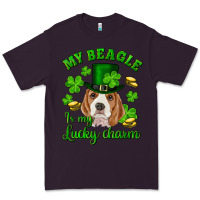 Plum st.patrick's day my beagle is my lucky charm Premium Tee - RanaPortraitStore
