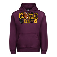 Mauve Wine Game day yellow and black team color Urban Hoodie - HowdyJamesFarm