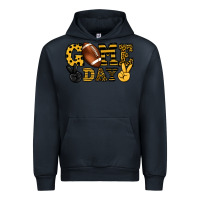 Navy Game day yellow and black team color Urban Hoodie - HowdyJamesFarm