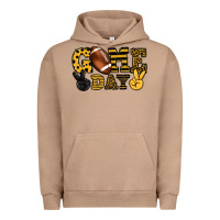 Pigment Burro Game day yellow and black team color Urban Hoodie - HowdyJamesFarm