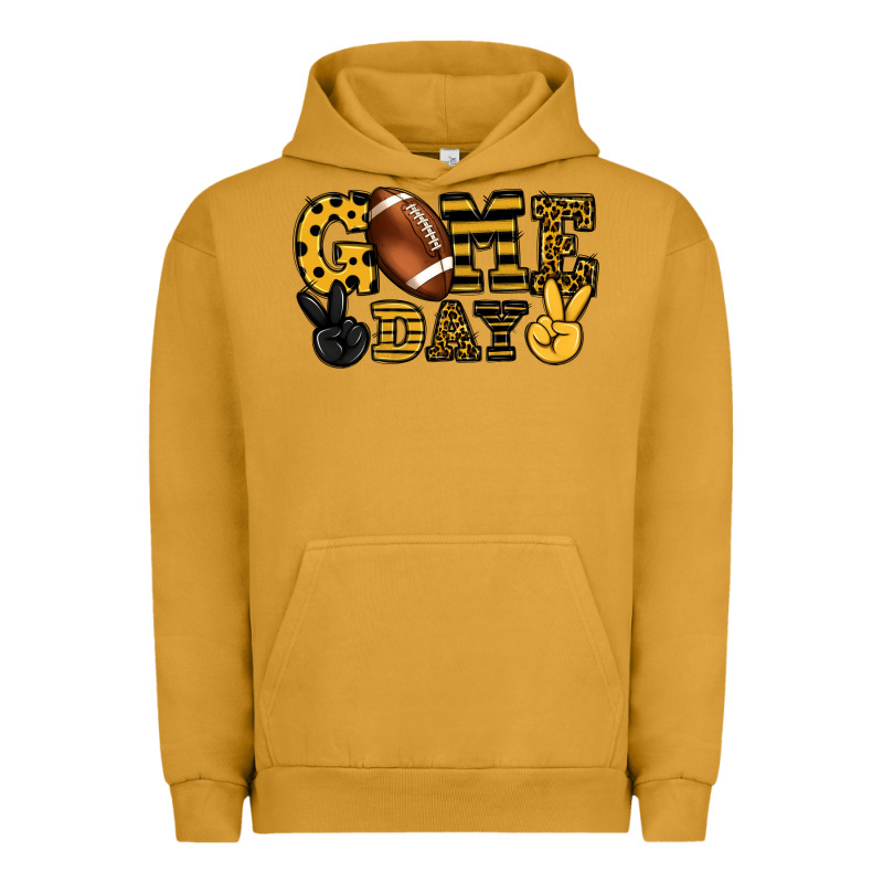 Game Day Yellow And Black Team Color Urban Hoodie by HowdyJamesFarm | Teevron