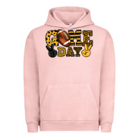 Pigment Salmon Game day yellow and black team color Urban Hoodie - HowdyJamesFarm