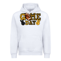 White Game day yellow and black team color Urban Hoodie - HowdyJamesFarm