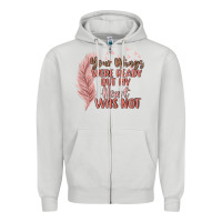 Dove Grey your wings were ready but my heart was not Zipper Hoodie - MaliasSmallBusiness