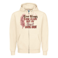 Sandshell your wings were ready but my heart was not Zipper Hoodie - MaliasSmallBusiness