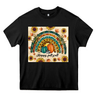 Black Happy Fall y'all Heavy Core Tee - RanaPortraitStore