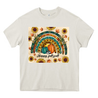 Cream Happy Fall y'all Heavy Core Tee - RanaPortraitStore