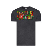 Vintage Black merry and bright Vintage Tee - AdoDesignShop