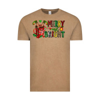 Vintage Coffee merry and bright Vintage Tee - AdoDesignShop