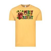 Vintage Mustard merry and bright Vintage Tee - AdoDesignShop