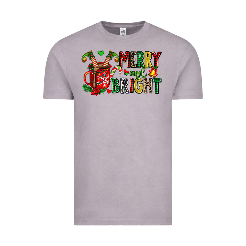 Merry And Bright Vintage Tee by AdoDesignShop | Teevron