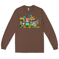 Chestnut farm cute animals with sunflower coffee cups Long Sleeve Tee - NancyCooperArtShop