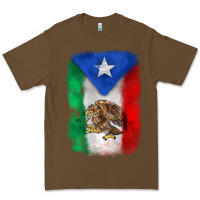 Cacao mexico and puerto rico flag Premium Tee - Zillion Design Studio
