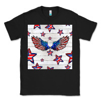 Black patriotic eagle wing Classic Tee - BundleAndBundleShop