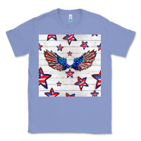 Colony Blue patriotic eagle wing Classic Tee - BundleAndBundleShop