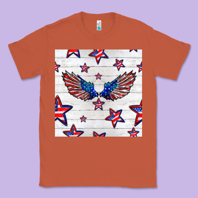 Patriotic Eagle Wing Classic Tee Designed By Bundleandbundleshop