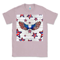 Lilac patriotic eagle wing Classic Tee - BundleAndBundleShop