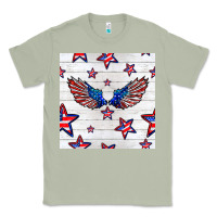 Matcha patriotic eagle wing Classic Tee - BundleAndBundleShop