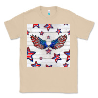 Mushroom patriotic eagle wing Classic Tee - BundleAndBundleShop