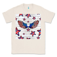 Natural patriotic eagle wing Classic Tee - BundleAndBundleShop