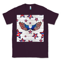 Plum patriotic eagle wing Classic Tee - BundleAndBundleShop