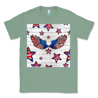 Sage patriotic eagle wing Classic Tee - BundleAndBundleShop