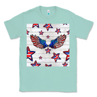 Seafoam patriotic eagle wing Classic Tee - BundleAndBundleShop
