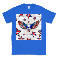 True Royal patriotic eagle wing Classic Tee - BundleAndBundleShop