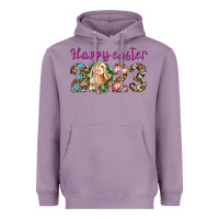 Lavender Happy Easter 2023 Heavyweight Hoodie - BundleAndBundleShop