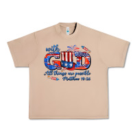 Burro with god all things are possible usa Urban Heavy Tee - AdoDesignShop