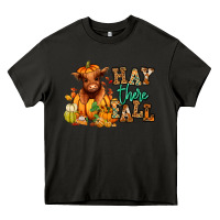 Asphalt Hay there Fall pumpkin heifer Heavy Core Tee - RanaPortraitStore