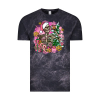 Cloud Black pink coffee gifts christmas skeleton coffee Vintage Tee - AdoDesignShop