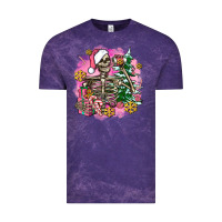 Cloud Purple pink coffee gifts christmas skeleton coffee Vintage Tee - AdoDesignShop