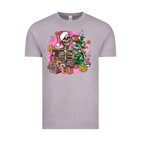 Vintage Zinc pink coffee gifts christmas skeleton coffee Vintage Tee - AdoDesignShop