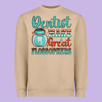 Dentist Make Great Flossophers Heavyweight Sweatshirt Designed By Jahusdesignshop