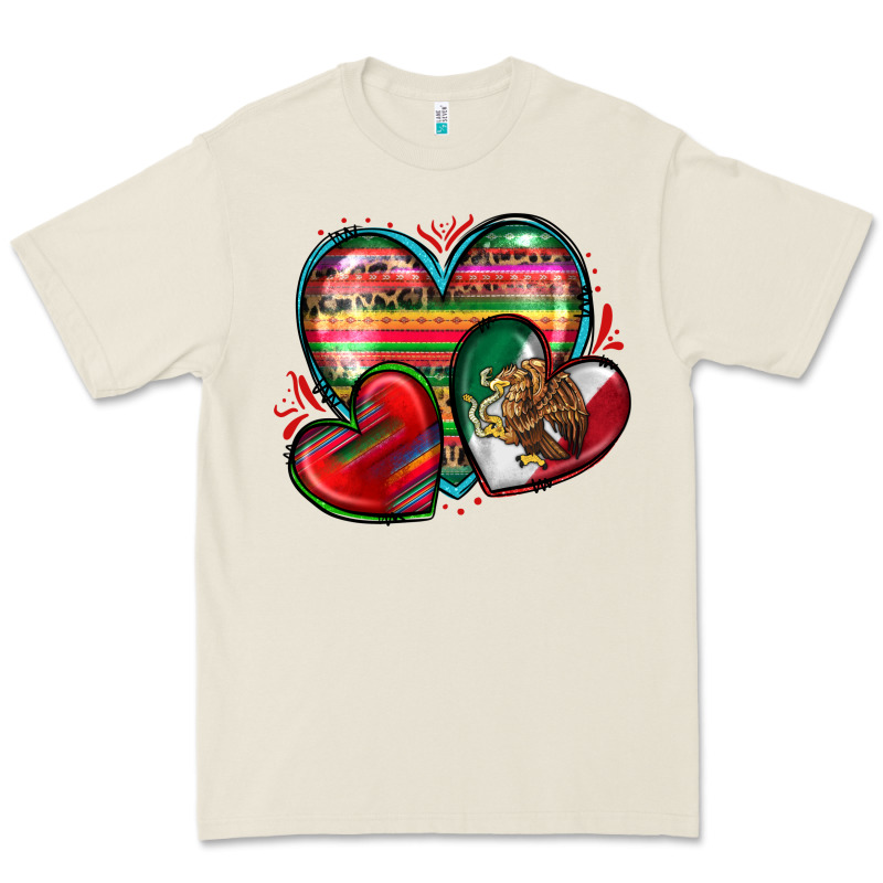 Mexican Hearts Premium Tee by Zillion Design Studio | Teevron