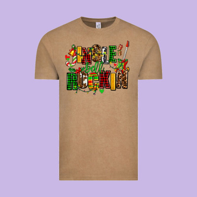 Jingle Bell Rockin Vintage Tee Designed By Adodesignshop