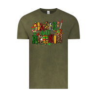 Vintage Olive jingle bell rockin Vintage Tee - AdoDesignShop
