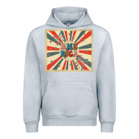 Heather Grey retro america Urban Hoodie - TumblerDesignByShophia