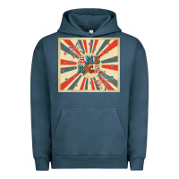 Pigment Midnight Navy retro america Urban Hoodie - TumblerDesignByShophia