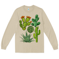 Mushroom watercolor cactus bundle preview Long Sleeve Tee - BarkalooDesign