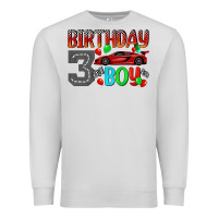 Dove Grey birthday boy 3 Premium Sweatshirt - BundleAndBundleShop