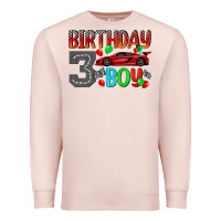 Pale Pink birthday boy 3 Premium Sweatshirt - BundleAndBundleShop