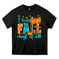 Black I love Fall most of all Heavy Core Tee - RanaPortraitStore