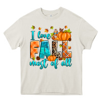 Cream I love Fall most of all Heavy Core Tee - RanaPortraitStore
