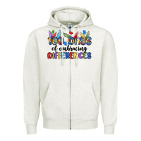 100 Days Of Embracing Differences Zipper Hoodie | Teevron