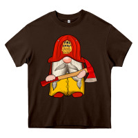 Chocolate Brown firefighter gnomes Heavy Core Tee - Artiststas