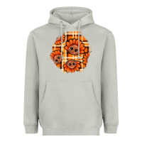 Moon Dust Thanksgiving Turkey With Tartan Patch Heavyweight Hoodie - BundleAndBundleShop