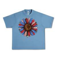 Pebble Blue usa flag camouflage sunflower Urban Heavy Tee - JahusDesignShop