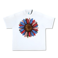 White usa flag camouflage sunflower Urban Heavy Tee - JahusDesignShop